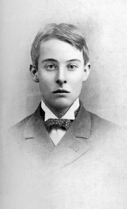 Portrait of Lord Alfred Douglas at the age of twenty-one, at Oxford, 1891. Lord Alfred Bruce Douglas (1870-1945)  was an English poet and journalist, and a lover of Oscar Wilde who he met at Oxford University. Douglas's father, John Douglas, 9th Marquess of Queensberry, abhorred their relationship and set out to humiliate Wilde, publicly accusing him of homosexuality. Wilde sued Queensberry for criminal libel, but some intimate notes were found and Wilde was later imprisoned, and died in 1900. Douglas married a poet, Olive Custance, in 1902. On converting to Catholicism in 1911, Douglas repudiated homosexuality, and in a Catholic magazine, Plain English, expressed openly antisemitic views, but rejected the policies of Nazi Germany. He was jailed for libelling Winston Churchill over claims of World War I misconduct. Douglas wrote several books of verse, some in a homoerotic Uranian genre. The phrase "The love that dare not speak its name" appears in one (Two Loves), though it is widely ...