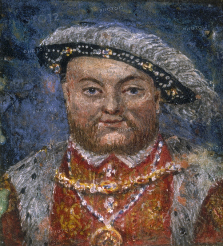 Portrait of Henry VIII, c1522-c1536. From "The Penitential and other Psalms", a prayer book written by John Croke. The book is said to have been given by Anne Boleyn, when on the scaffold awaiting execution, to one of her maids of honour.