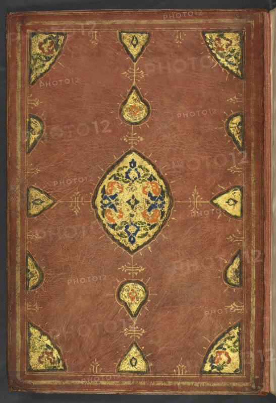 Decorated cover,  1726. From An Abridged Version Of Khusrau U Shirin By Nizami. Sixty Three Miniatures.