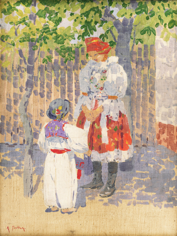 By the Fence, 1915-1925.