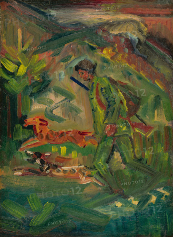 Walking Hunter with Dogs, 1940-1944.
