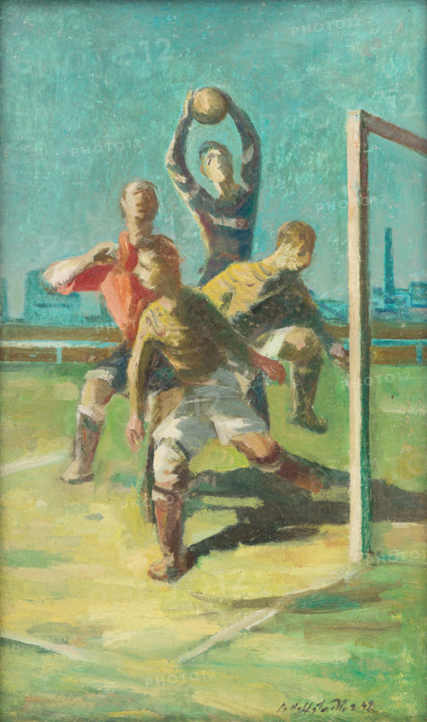 In front of the goal, 1942.
