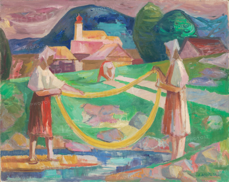 Soaking flax III, 1948-1949.