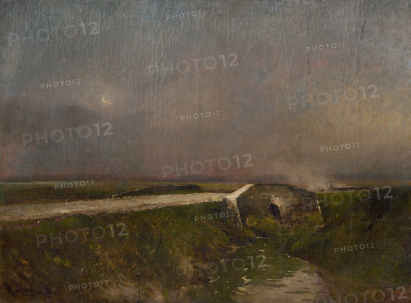 Early evening landscape, 1900.