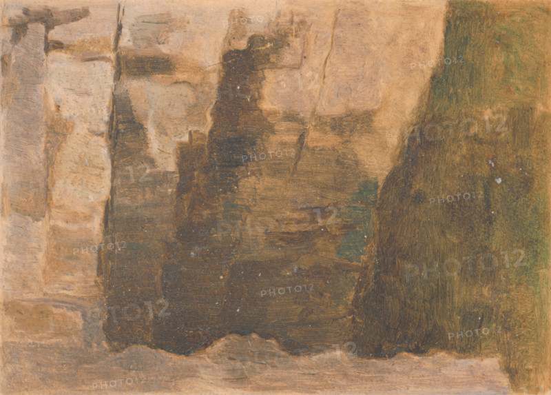 Brown rocks, early 20th century.