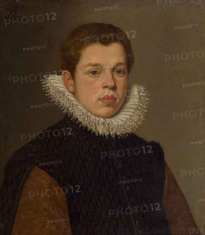 Portrait of a young man with a white ruff collar, c1600.