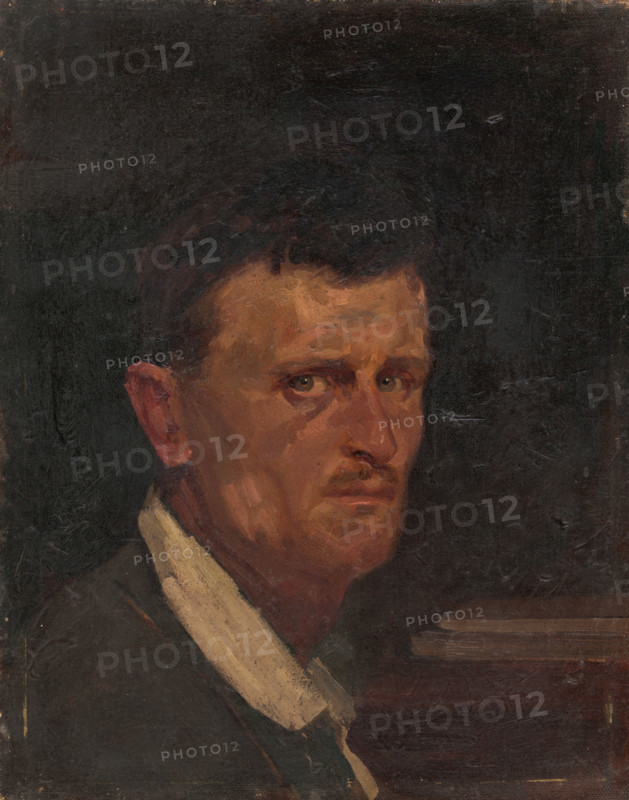 Self-Portrait in Three Quarter Profile, around 1910.