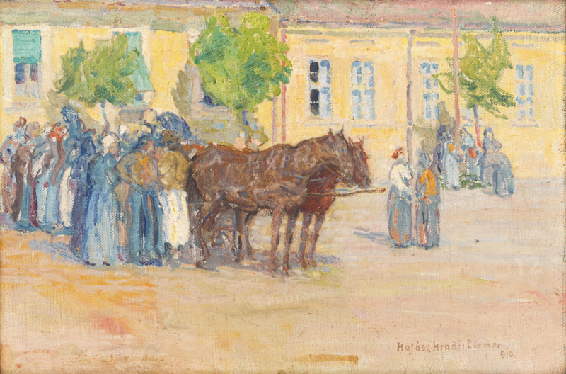 At the Market, 1910.