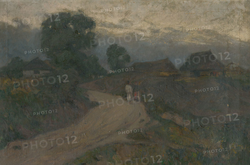 Village scene, 1909.