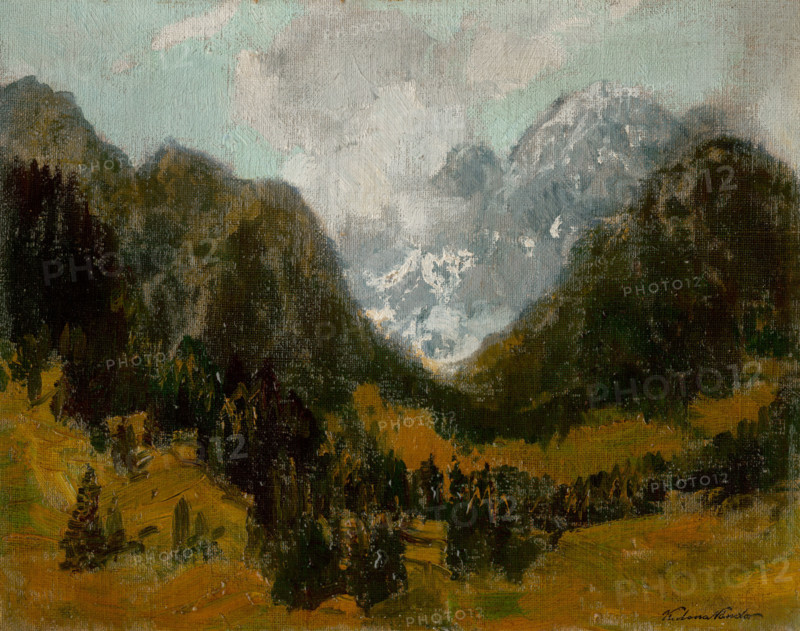 Landscape in the Tatras, before 1911.