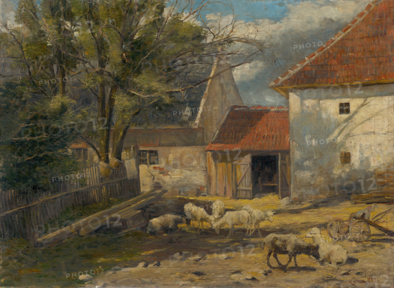 Farm courtyard, 1920-1929.