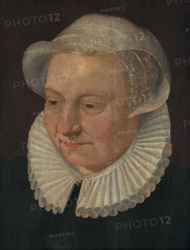 Head of an Old Woman in a Bonnet, 1600-1615.