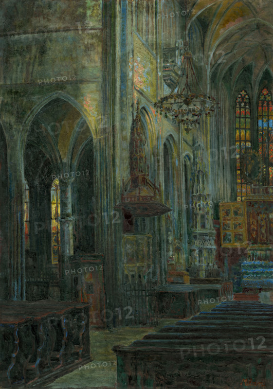 Interior of Kosice Cathedral, 1910-1930.