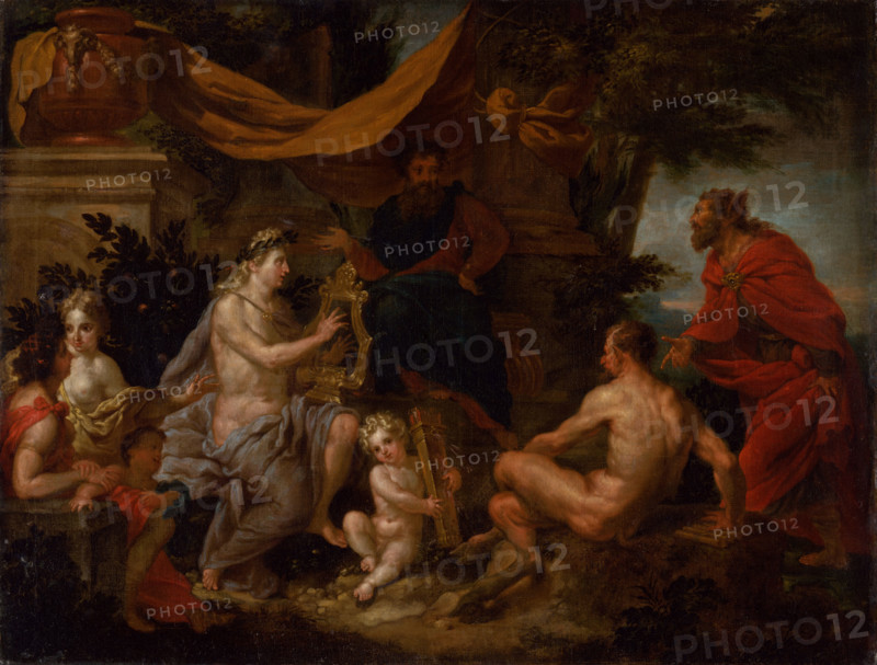 The Music Competition of Pan and Apollo (The Music Competition of Apollo and Silenus), around 1700.