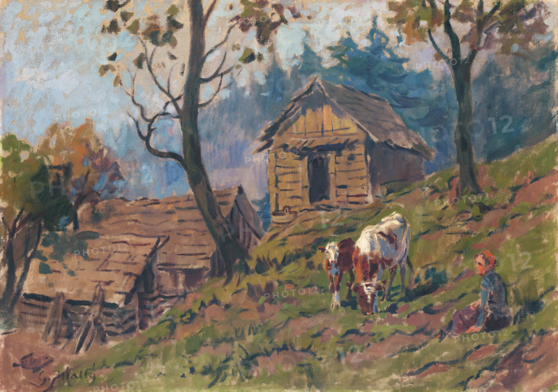 Near the Sheep Farm, around 1922.