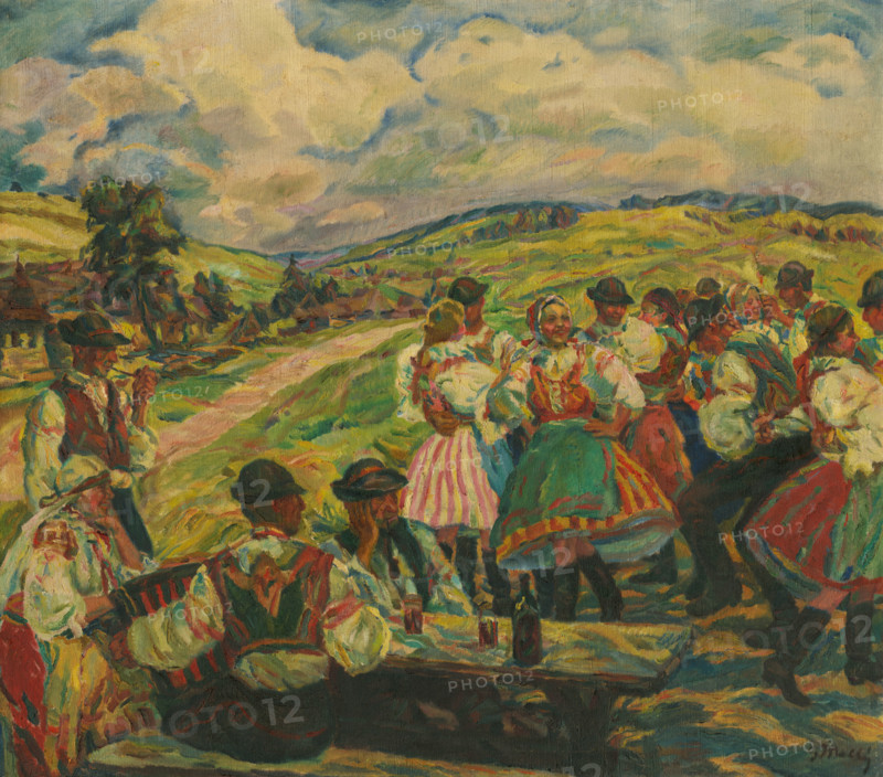 Village Dance, around 1940-1945.