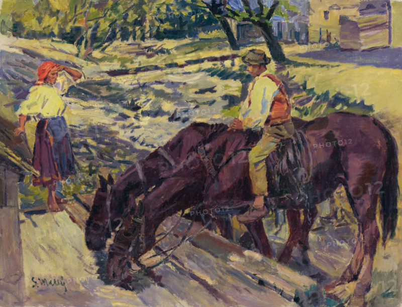 Watering Horses, 1949.