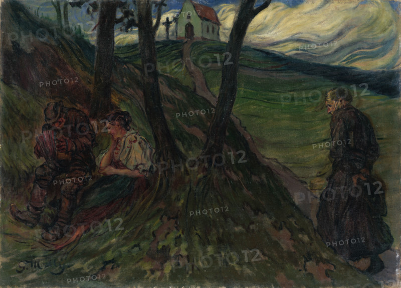 On the hill below the Church, around 1919.
