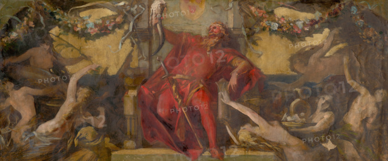 Gambrinus - Study for the Decorative Panel, 1875-1884.
