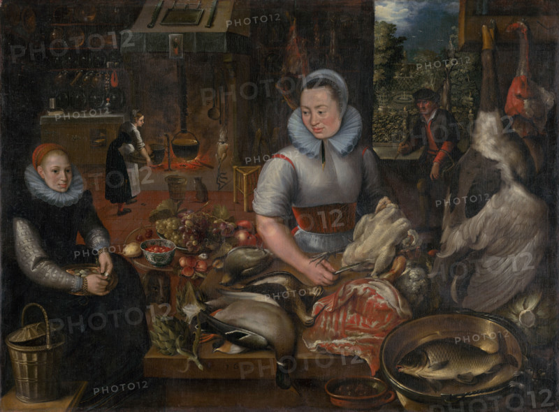 Kitchen Still Life, 1607.