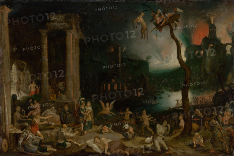 Aeneas and the Cumaean Sibyl in the Underworld, around 1604.