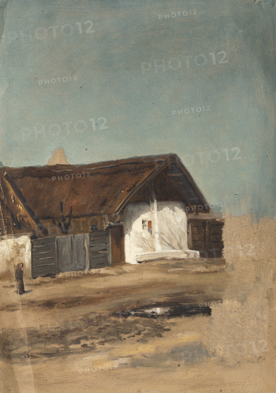 House in a village, 1860-1900.