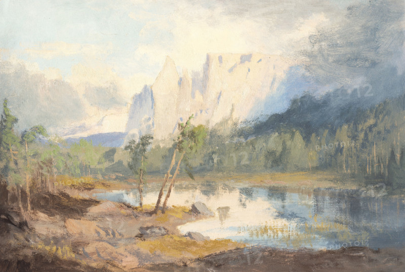 Lake Walfzgruben near Oberbatzen, 1850-1880.