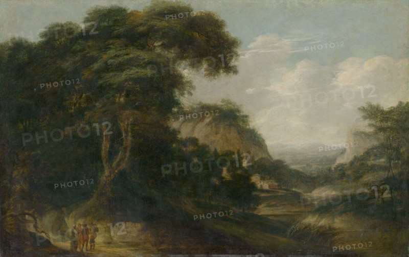 Landscape with figures, 1720-1730.