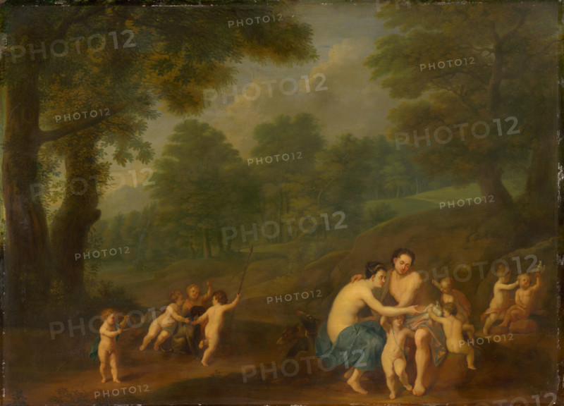 Venus and Adonis (love scene), 1731.