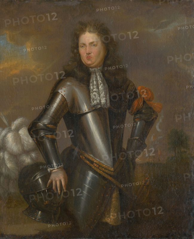Portrait of a nobleman in a suit of armour, after 1750. Probably by Johann Lucas Kracker