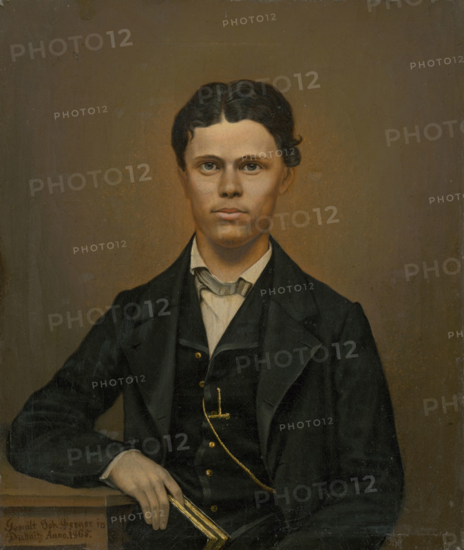 Study of a Portrait of a Young Man with a Book, 1865.