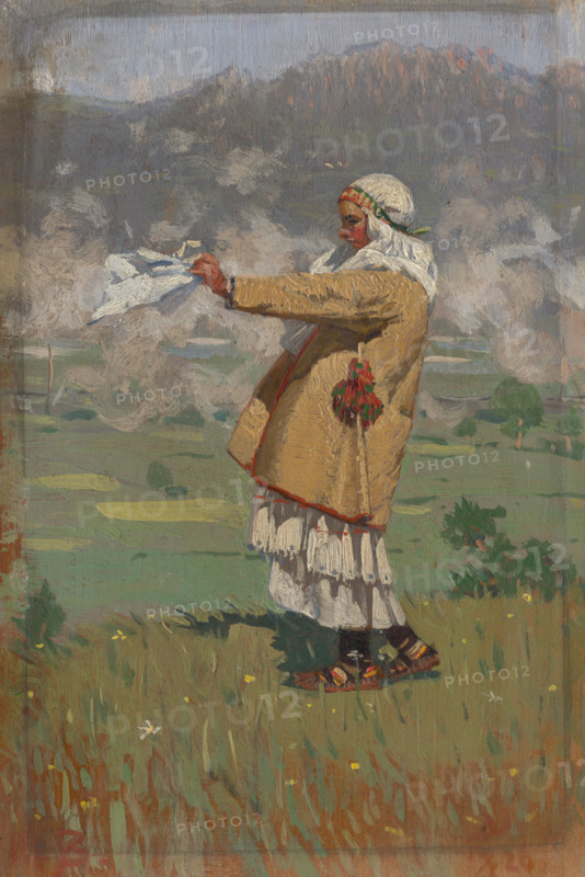 Woman from Cicmany in Folk Costume, 1926.
