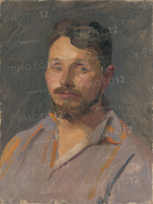 Portrait of Halász-Hradil, 1910-1920. Possibly a portrait of Slovak artist Elemír Halász-Hradil.