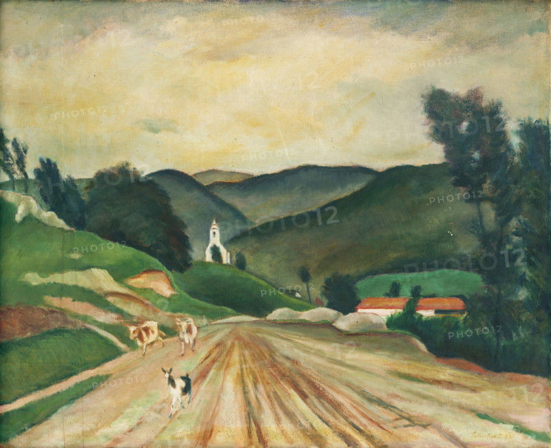 Plavecké Podhradie, 1931. Rural scene.