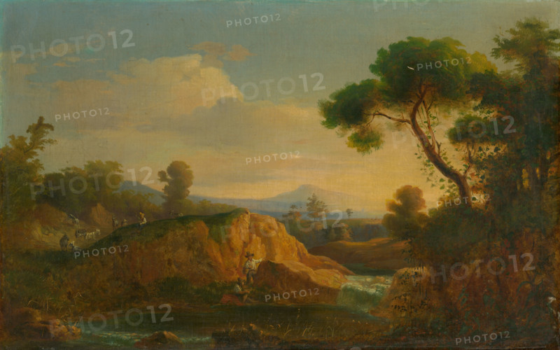 Idyllic landscape with lake, 1845-1855. Probably workshop of Karol Marko the Elder.