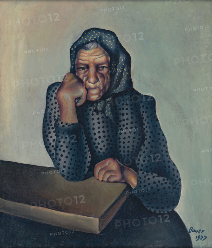 Worry (Old Woman Leaning on Arm), 1927.