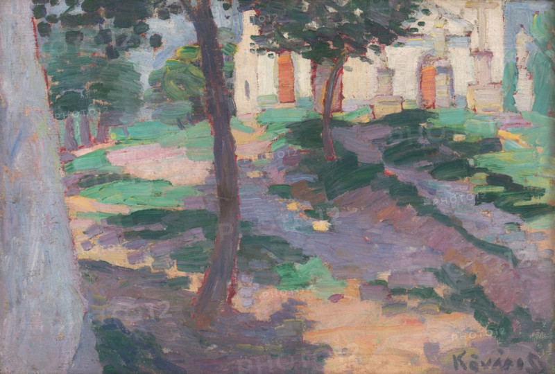 By the church, 1912.