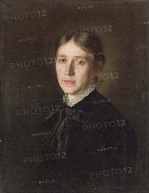 Portrait of Mrs. Boorová, 1884. Possibly the wife of the artist.