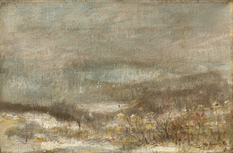 Winter Bleak Landscape, about 1900.