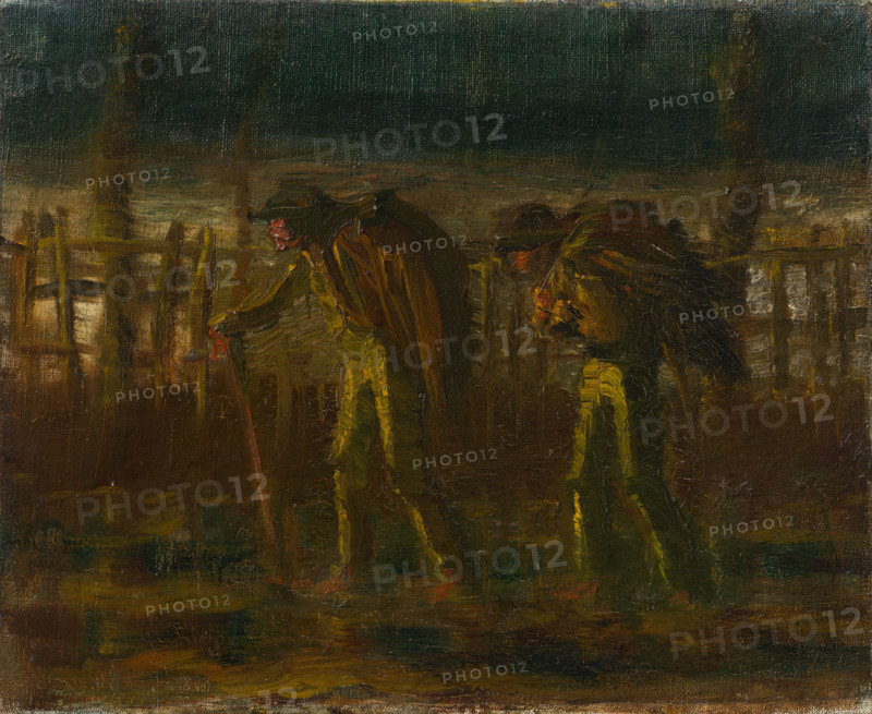 Night Vagrants with Backpack, 1911-1913.