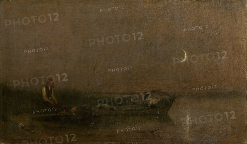 Fishing by Moonlight, 1880-1900.