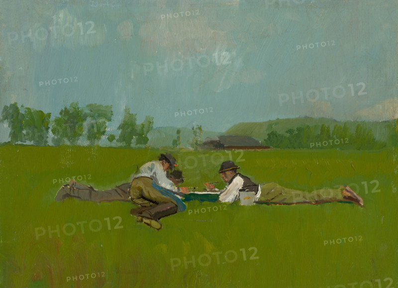 Resting Lads, 1880-1900.