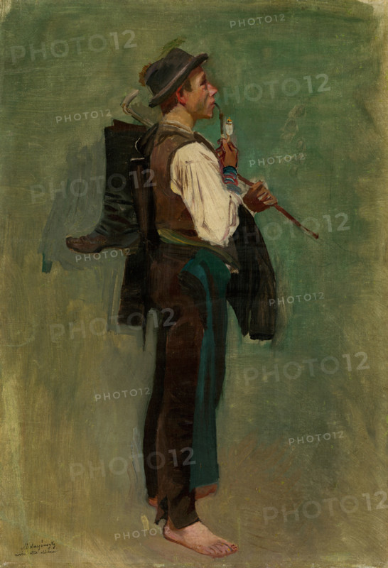 Young Man with Pipe, around 1880-1885.