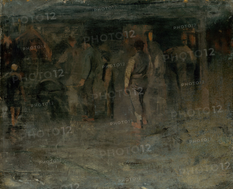 Gloomy Fair II. (Sketch of a Group of Men), 1880-1885.