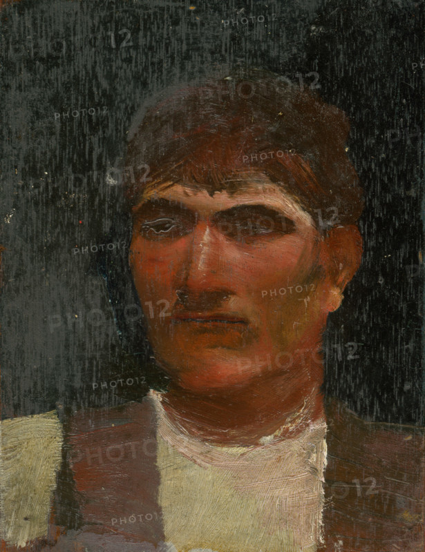 Head Study of a Seated Lad, 1900.