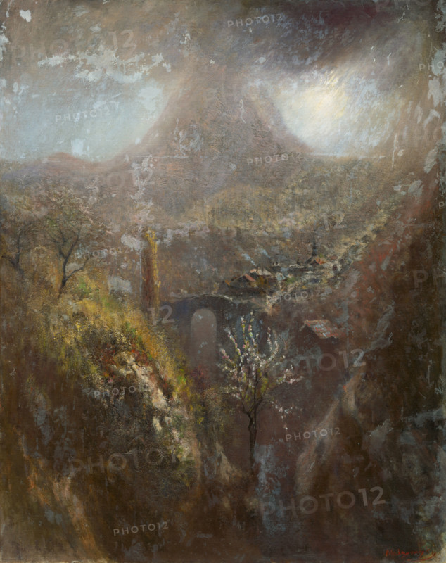 Italian Mountain Landscape, 1890-1900.