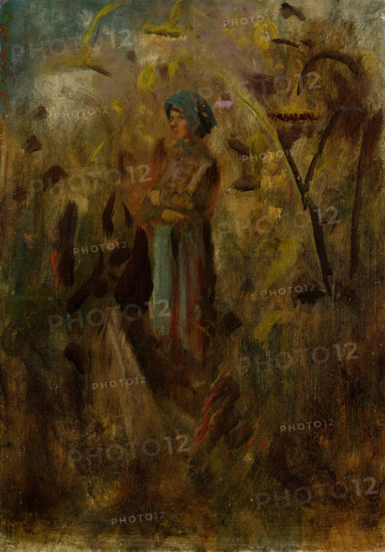 Girl in a Field, 1900-1910.
