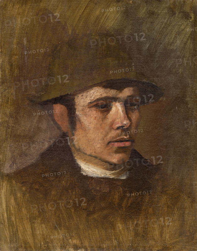 Head of a Worker in a Hat, around 1900.