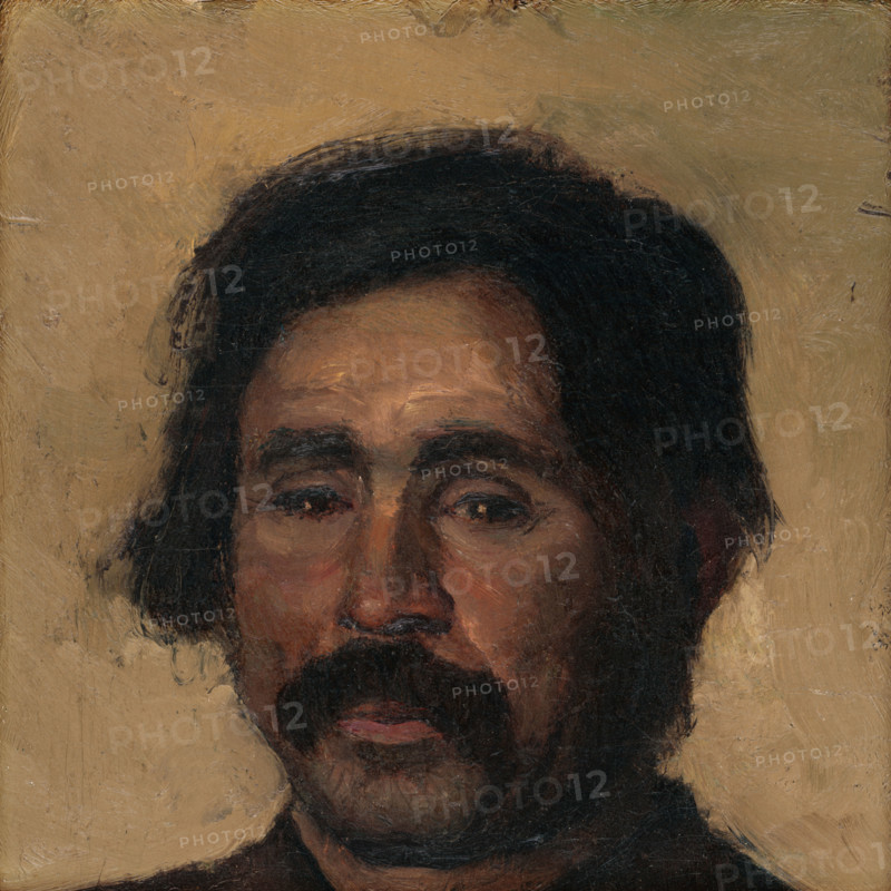 Fragment of a Head Study of a Gypsy, 1880-1900.