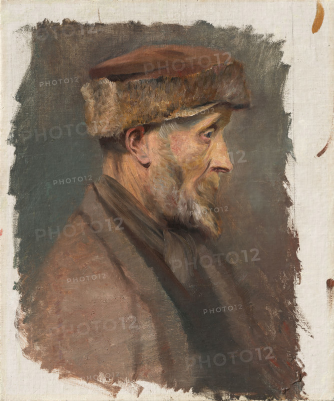 Study of a Poor Old Man in a Fur Cap, 1878-1880.